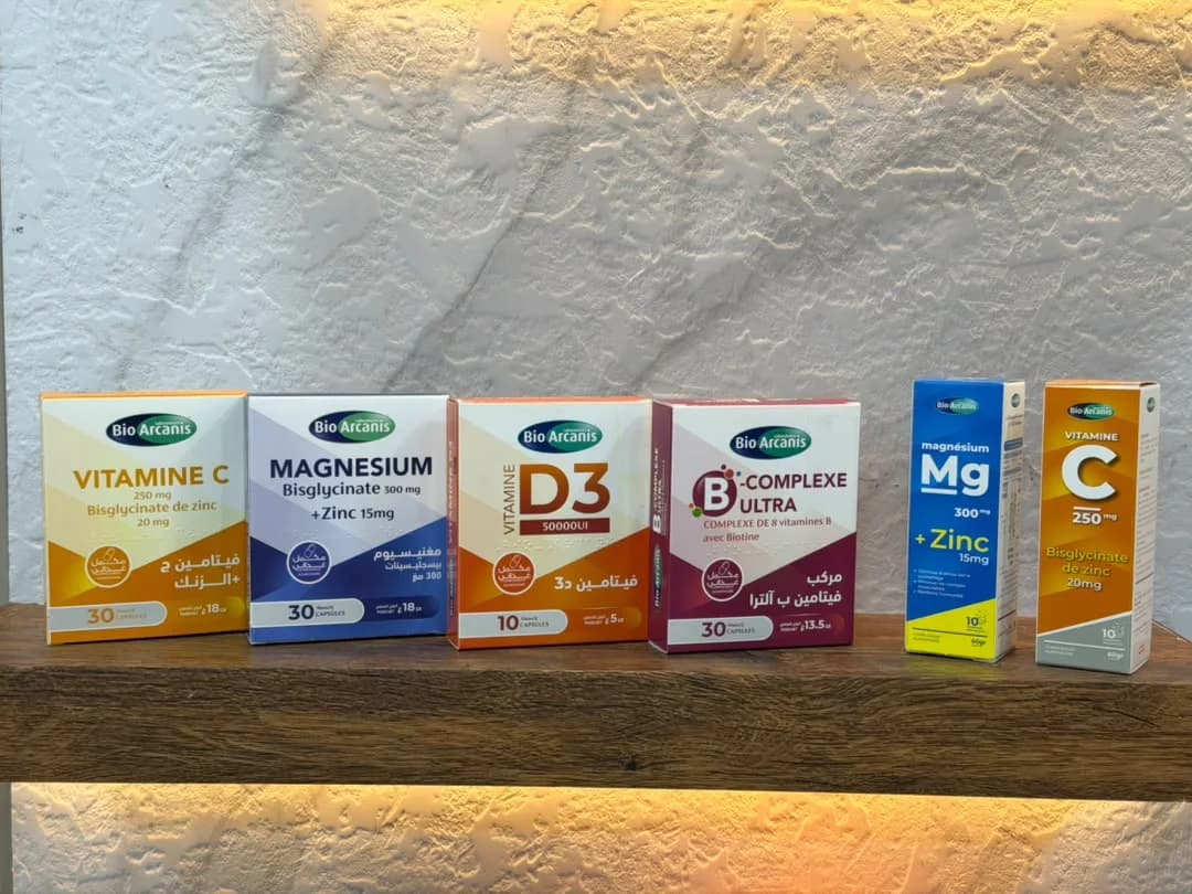 La gamme Bio Arcanis : vitamine C, magnésium, D3, B-complexe et effervescents